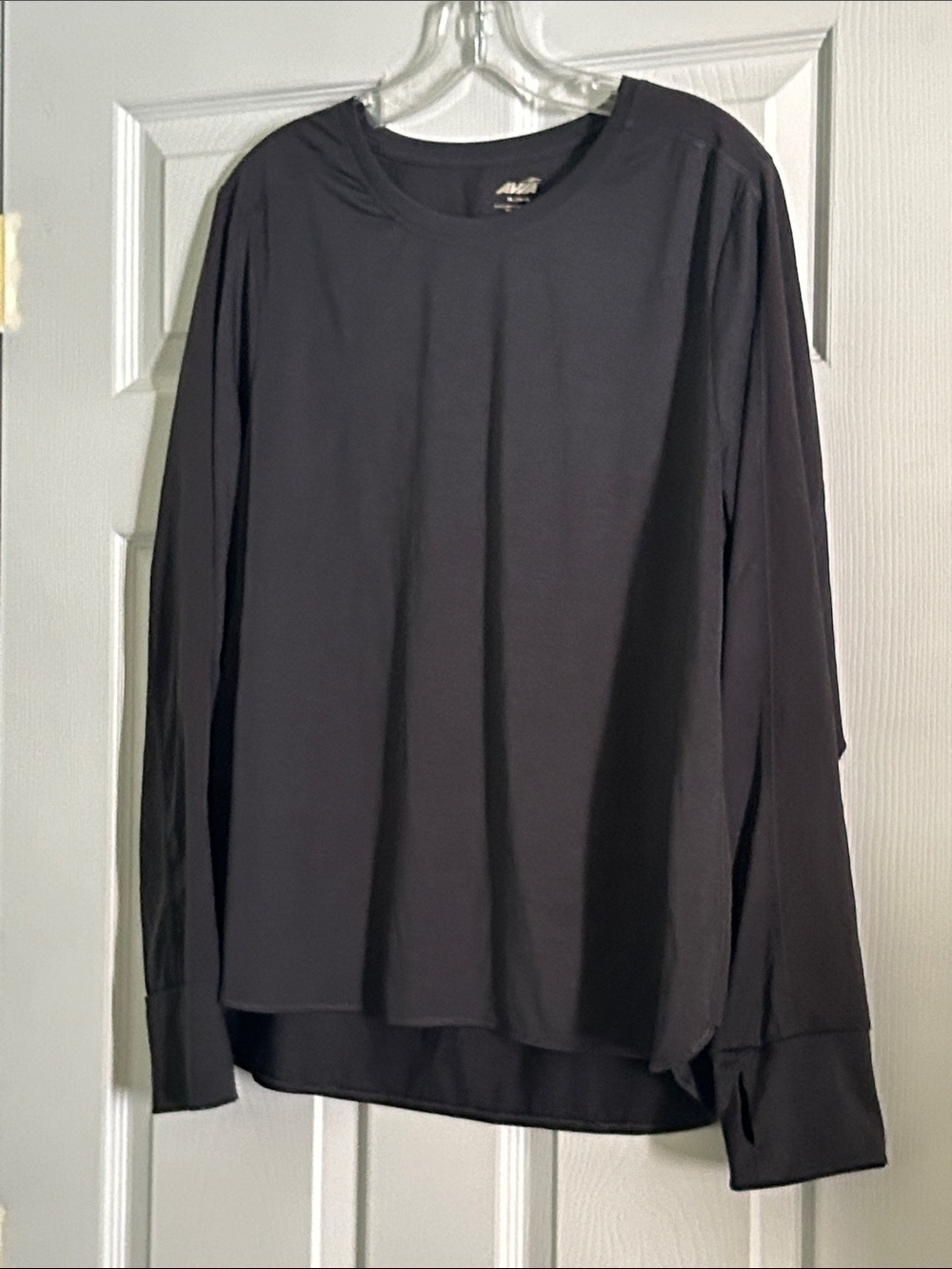 Long Sleeve women’s Crewneck top - Black